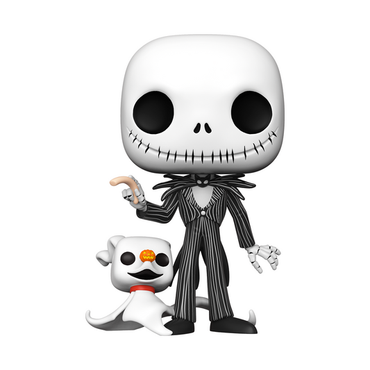 Figura Funko POP! de Jack Skellington con Zero en caja Disney - 2