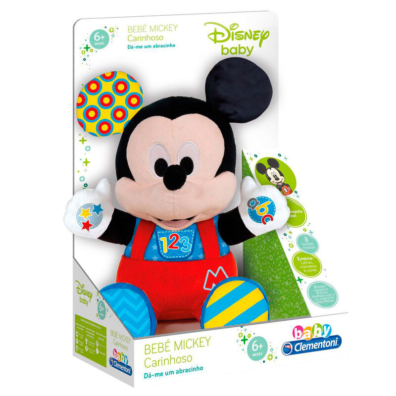 Peluche Baby Mickey Disney de Clementoni con botones y números