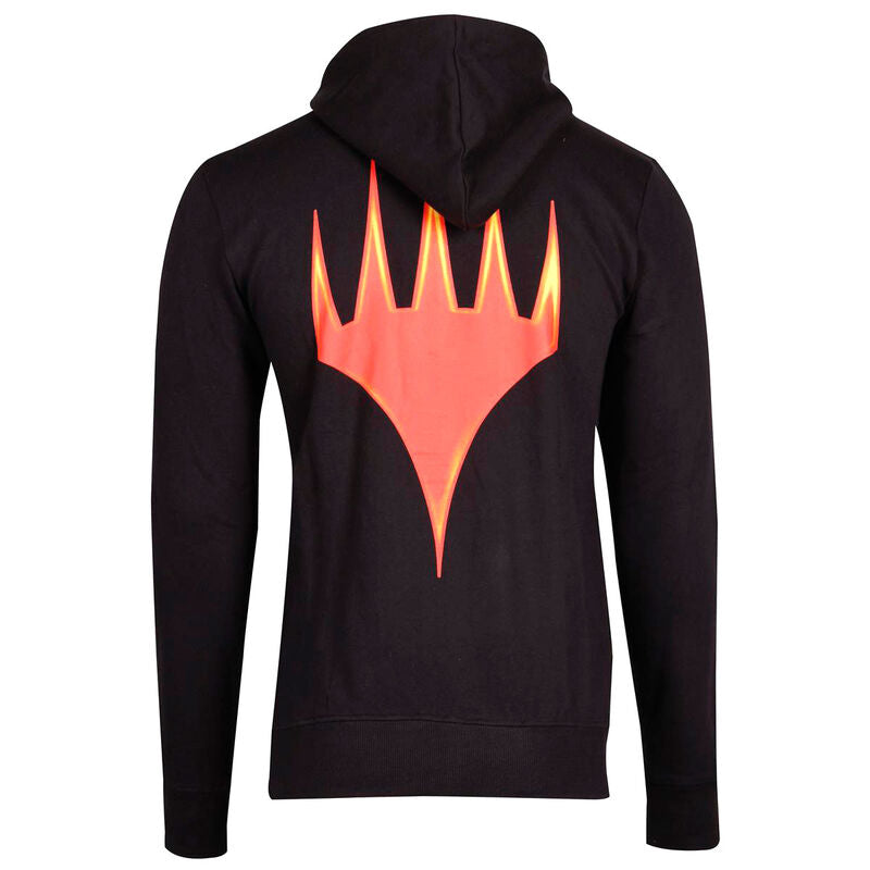 Sudadera negra con capucha y cremallera de Magic: The Gathering - 2
