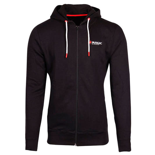 Sudadera negra con capucha y cremallera de Magic: The Gathering