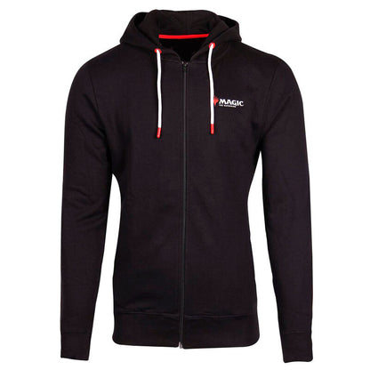 Sudadera negra con capucha y cremallera de Magic: The Gathering