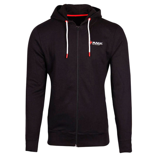 Sudadera negra con capucha y cremallera de Magic: The Gathering