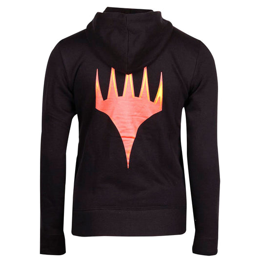 Sudadera negra de mujer Magic: The Gathering con capucha y cremallera - 2