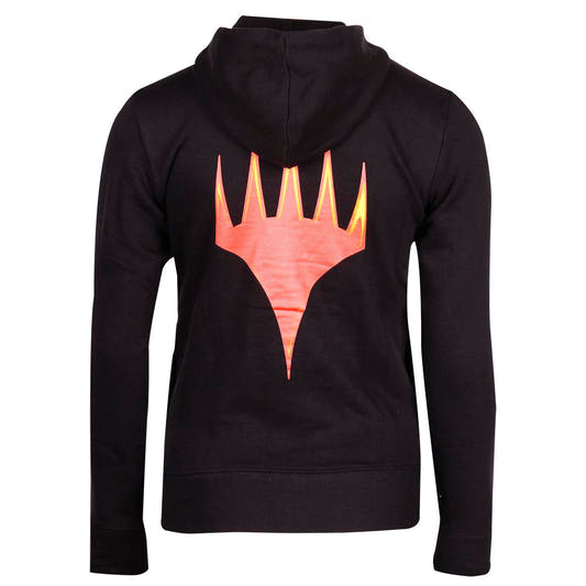 Sudadera negra de mujer Magic: The Gathering con capucha y cremallera - 4