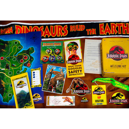 Caja metálica amarilla Jurassic Park Welcome Kit de DOCTOR COLLECTOR - 4