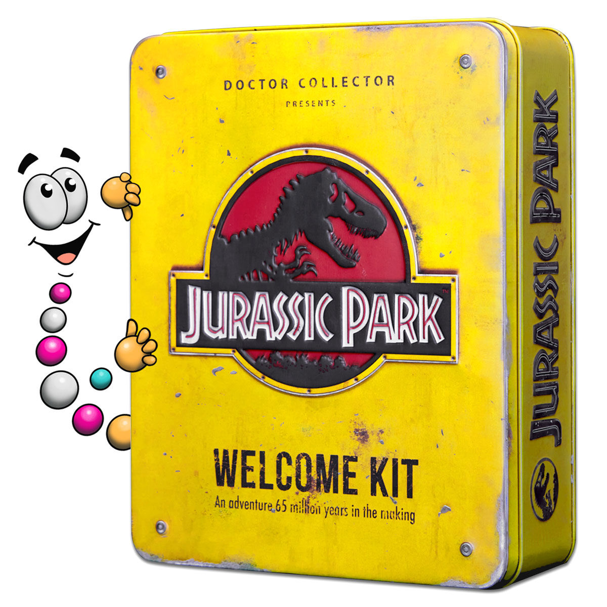 Caja metálica amarilla Jurassic Park Welcome Kit de DOCTOR COLLECTOR - 2