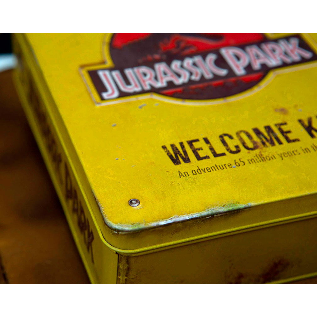 Caja metálica amarilla Jurassic Park Welcome Kit de DOCTOR COLLECTOR - 5