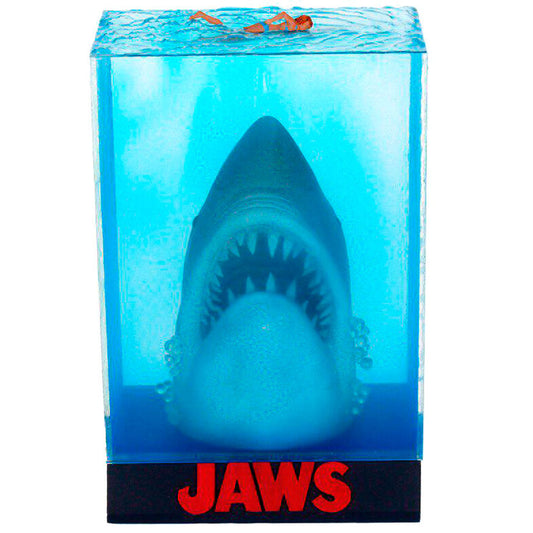 Figura 3D Poster Tiburón JAWS de SD TOYS en urna azul