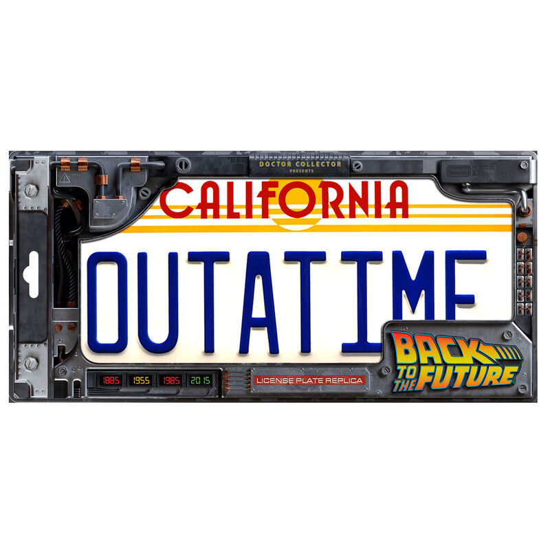 Réplica de matrícula OUTATIME del DeLorean de Regreso al Futuro - 4