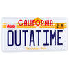 Réplica de matrícula OUTATIME del DeLorean de Regreso al Futuro