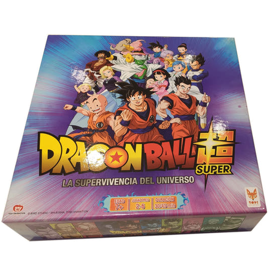 Caja del juego de mesa Dragon Ball Super La Supervivencia del Universo