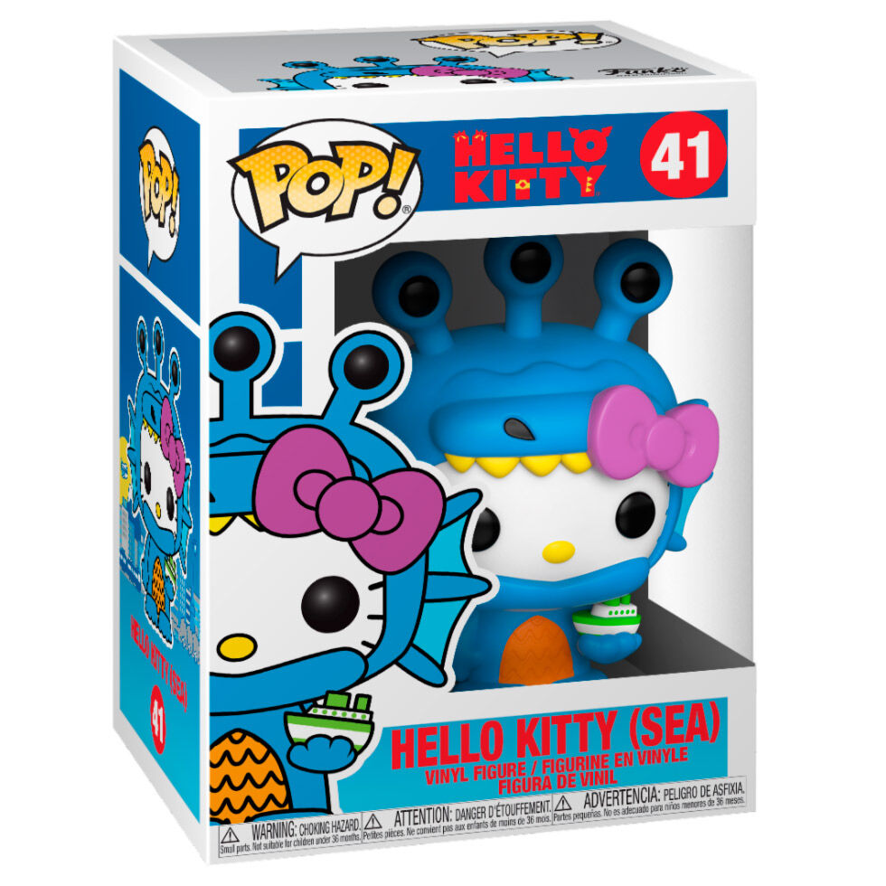Figura Funko POP! Hello Kitty Kaiju Sea Kaiju azul - 3