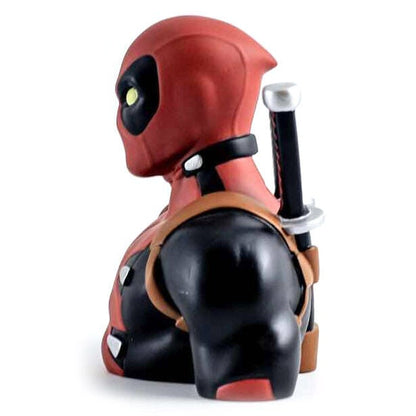 Busto hucha de Deadpool Marvel de PVC con dos espadas a la espalda - 3