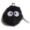 Monedero de peluche negro del Espíritu del Hollín de Mi Vecino Totoro