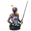 Busto de Sabine Wren de Star Wars Rebels con casco y armadura