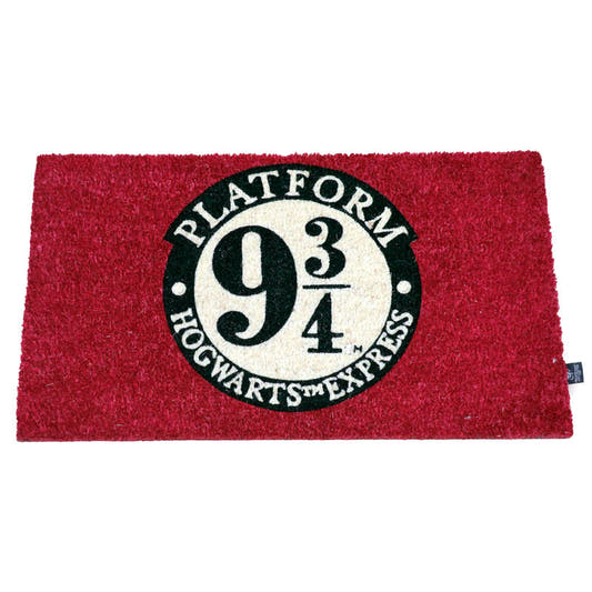 Felpudo granate de Harry Potter con emblema de la Plataforma 9 3/4
