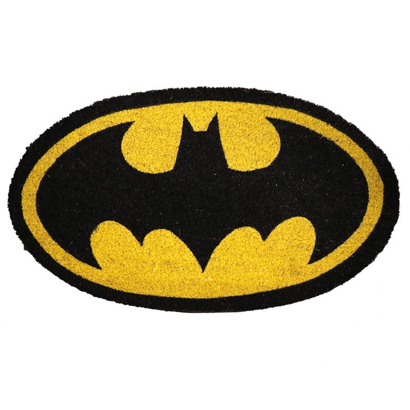 Felpudo ovalado Batman DC Comics negro y amarillo