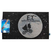 Felpudo negro de E.T. con luna, estrellas y bicicleta
