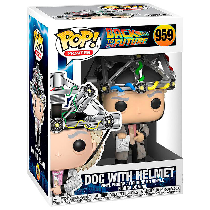 Figura Funko POP! de Doc con casco de Regreso al Futuro - 3