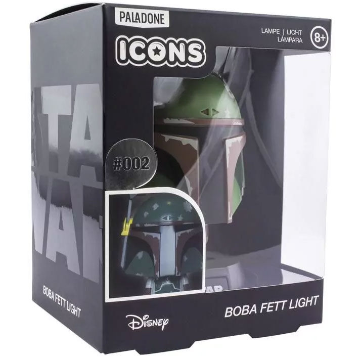 Lámpara Icon de Boba Fett Star Wars sobre base negra - 3