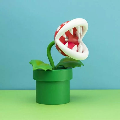 Lámpara Planta Piraña de Super Mario Bros con maceta verde - 3
