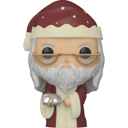 Figura Funko POP Holiday de Albus Dumbledore con gorro navideño - 2
