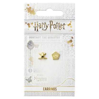 Pendientes chapados en oro Chocolate Frog de Harry Potter - 3