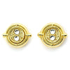 Pendientes dorados Giratiempo de Harry Potter con detalles circulares