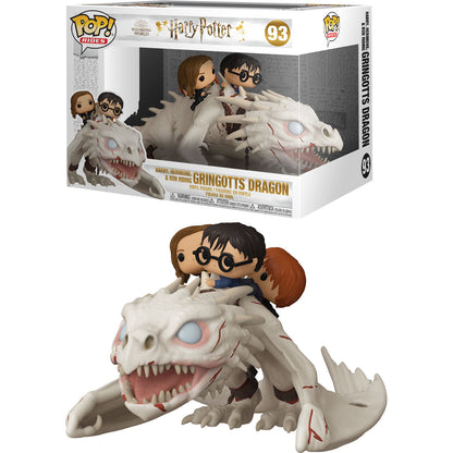 Figura Funko POP! del dragón de Gringotts con Harry, Ron y Hermione - 2