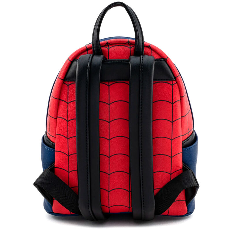 Mochila Loungefly de Spider-Man roja y azul con telarañas - 3