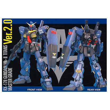 Model kit Gundam MK-II Titans Ver. 2.0 azul con rifle y escudo - 2