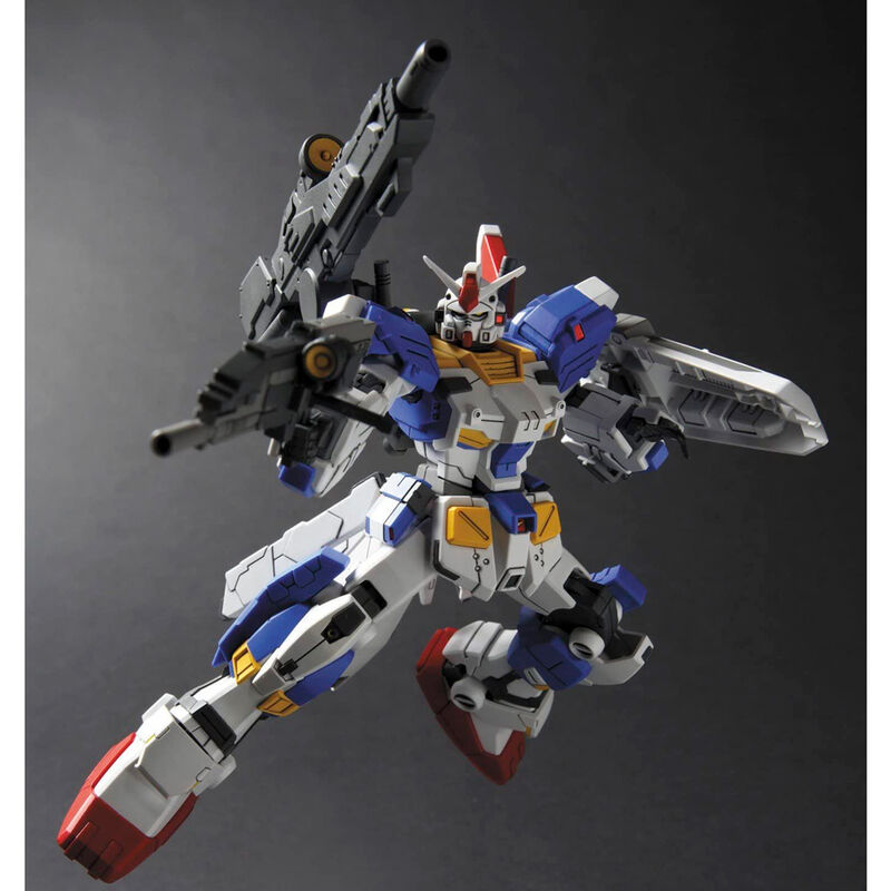 RX-78-3 Full Armor Gundam montado en blanco, azul y rojo con armamento y escudo - 4