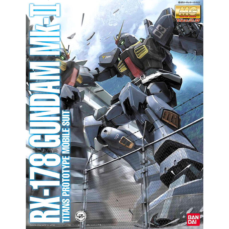 Model kit Gundam MK-II Titans Ver. 2.0 azul con rifle y escudo - 4