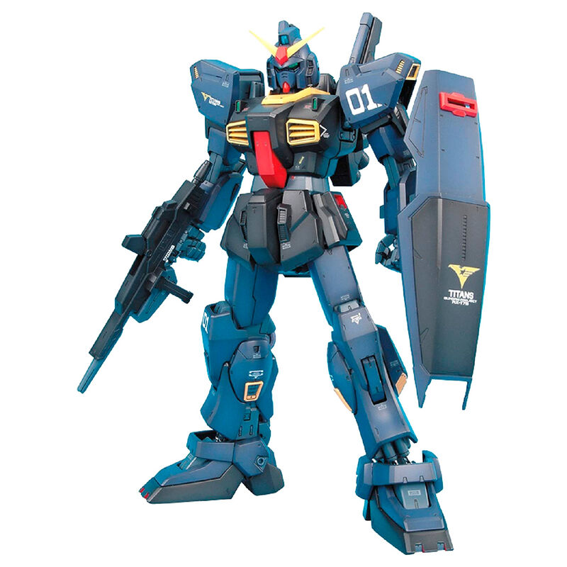 Model kit Gundam MK-II Titans Ver. 2.0 azul con rifle y escudo