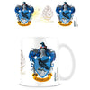 Taza blanca de cerámica Ravenclaw de Harry Potter con escudo azul y dorado