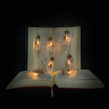 Guirnalda LED Harry Potter con 10 botellas de pociones - 3