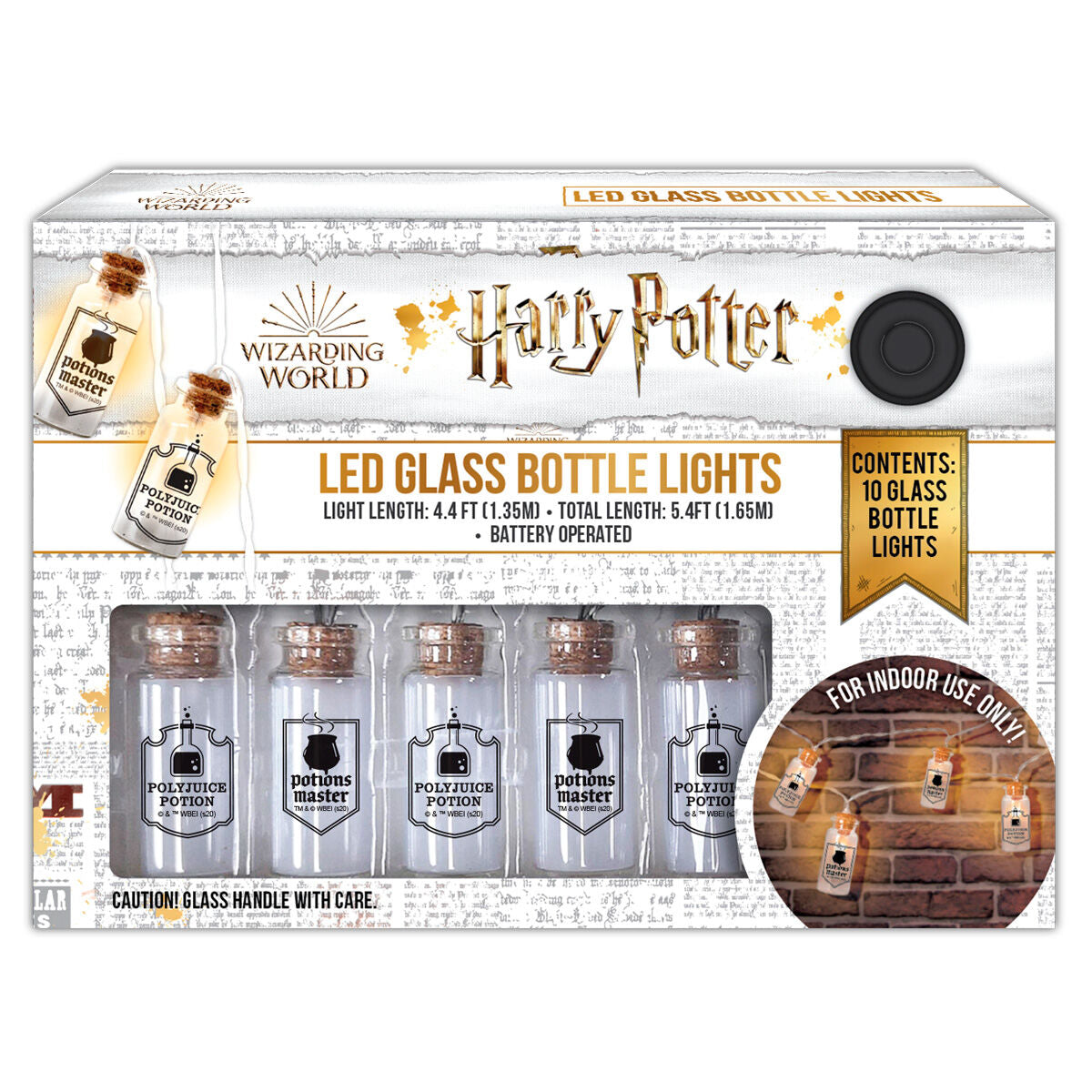 Guirnalda LED Harry Potter con 10 botellas de pociones