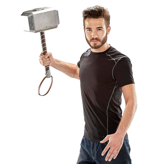 Réplica del martillo Mjolnir de Thor Hasbro con base y luz LED - 3