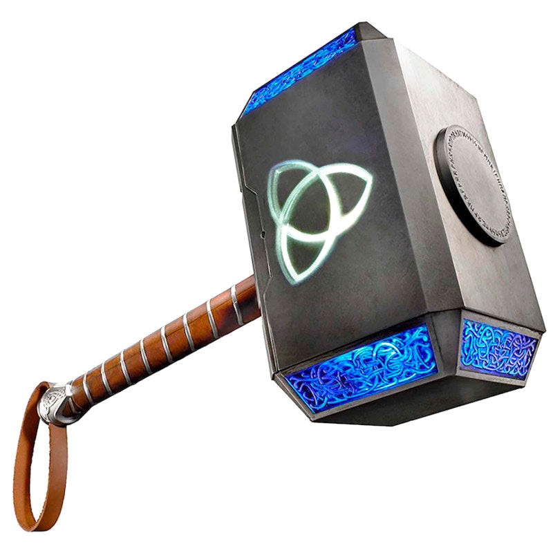 Réplica del martillo Mjolnir de Thor Hasbro con base y luz LED - 6