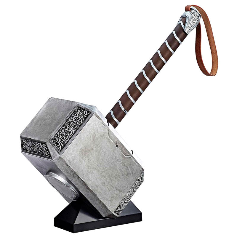 Réplica del martillo Mjolnir de Thor Hasbro con base y luz LED