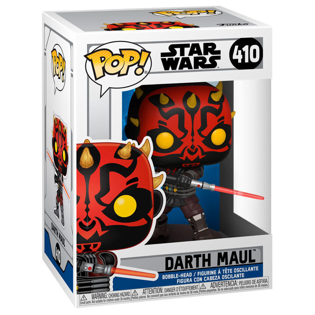 Figura Funko POP! de Darth Maul con doble sable láser rojo y caja con ventana - 2