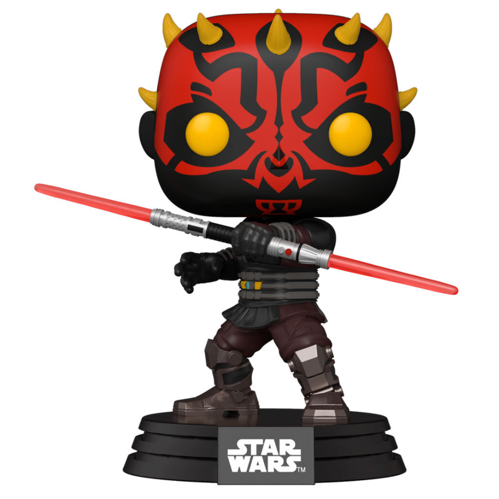 Figura Funko POP! de Darth Maul con doble sable láser rojo y caja con ventana - 3