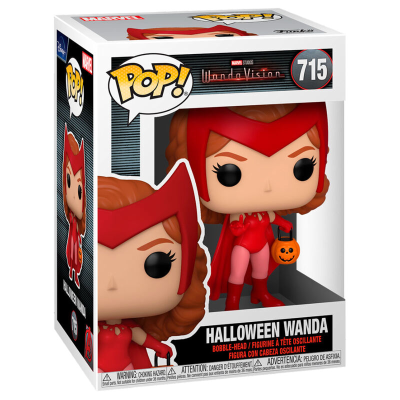 Figura Funko POP! de Wanda de WandaVision con traje de Halloween y calabaza - 2