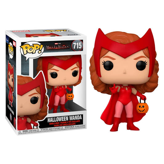 Figura Funko POP! de Wanda de WandaVision con traje de Halloween y calabaza - 3