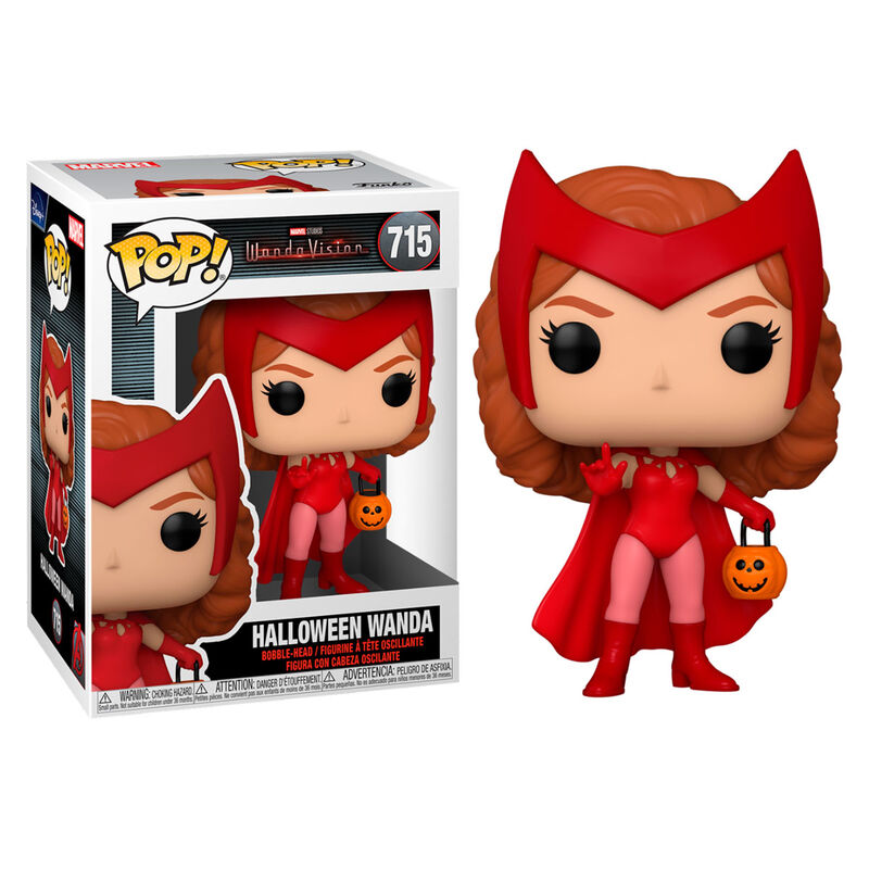 Figura Funko POP! de Wanda de WandaVision con traje de Halloween y calabaza - 3