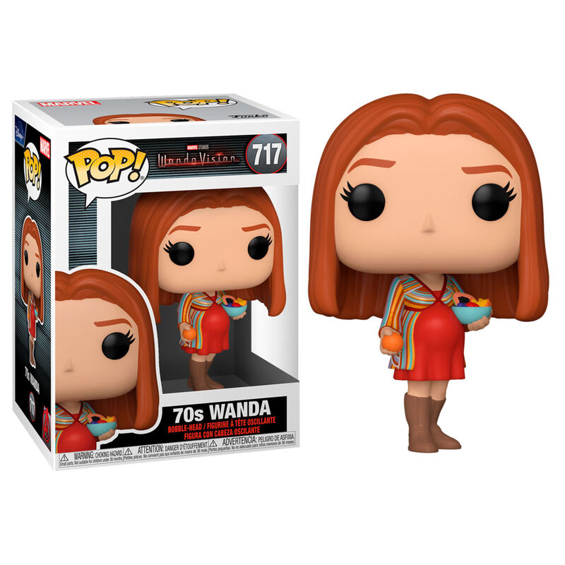Figura Funko POP! de Wanda 70s de WandaVision en caja