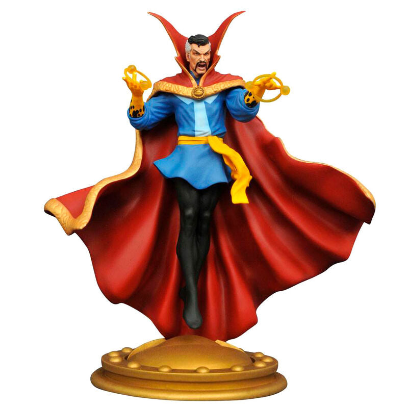 Figura de Doctor Strange Marvel Gallery con capa roja y base dorada - 2