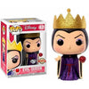 Figura Funko POP Disney Evil Queen Glitter con corona dorada y manzana roja