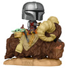 Figura POP! de Mando con Child sobre un bantha