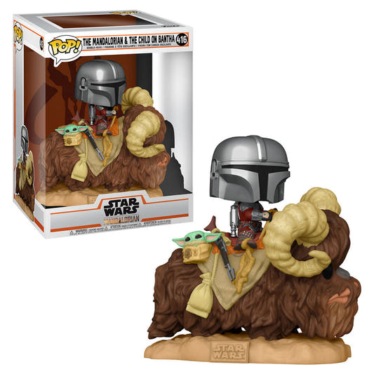 Figura POP! de Mando con Child sobre un bantha - 2